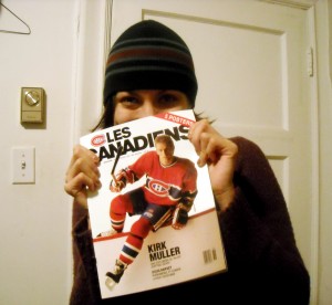 Cindy with 1992 Kirk Muller Les canadiens