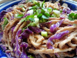 Soba Noodles in Thai Peanut Sauce