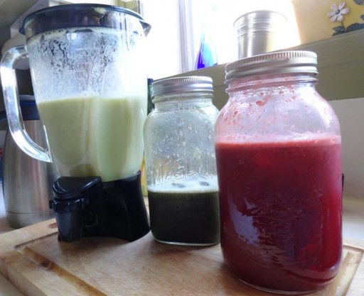 Juicing in mason jars