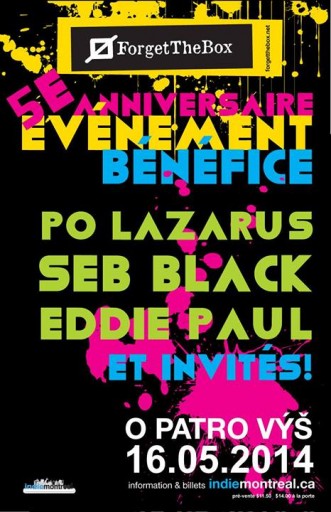 ftb 5th anniversary fundraiser poster