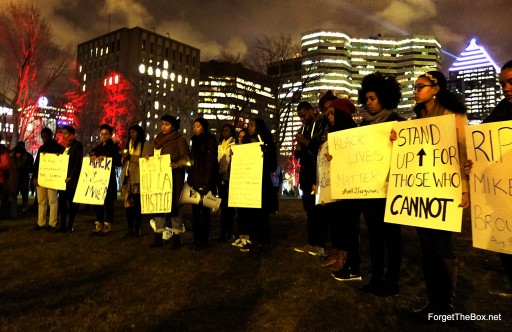 Black Lives Matter - In Solidarity with Ferguson Montreal vigil (5)
