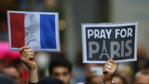 pray for paris french flag