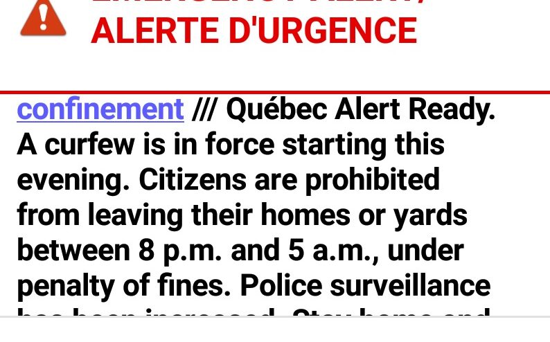 Quebec Under Curfew Legault S Performative Paternalistic Pandemic Management Forget The Box